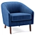 Sleek and Stylish Jonah Chair 3D model small image 3