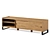 Hiba Oak & Steel TV Unit 2 - Stylish and Sturdy 3D model small image 3