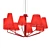 Modern Elegance: Tria Hanging Lamp 3D model small image 1