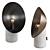 Lola Table Lamp: Elegant Brass & Concrete Design 3D model small image 6