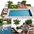 Luxury Pool Paradise: Corona 3D Model 3D model small image 1