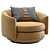 Luxury Leather Armchair: GABRIELLE 3D model small image 1