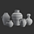 Handcrafted Ceramic Vases: Artisan Collection 3D model small image 9