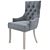 Elegance in Black: Velvet Chair with Black Legs 3D model small image 5