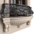 Elegant Iron Balconies 3D model small image 4