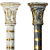 Elegant Classic Column in Two Colors 3D model small image 3