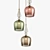 Title: Spindle Shade Glass Cluster Pendant 3D model small image 4