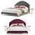 Stylish Stella Bed: Quality Unwrap & Non-Collapsed Turbosmooth 3D model small image 2