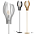 SLEEK SLICES Floor Lamp 3D model small image 1