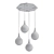 Elegant Dewdrop Pendant Chandelier 3D model small image 2