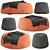 Boca Pouf: Stylish Comfort for Your Home 3D model small image 1