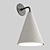 Elegant Plaster Cone Wall Light 3D model small image 4