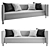 Sleek Contemporary Sofa 3D model small image 1