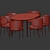 Modern 3D Dining Set 121 3D model small image 3