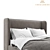 OM Marseille: Sleek and Stylish Bed! 3D model small image 2