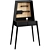 Contemporary Atticus Black Desk 3D model small image 2