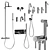 Paffoni Light Set 2 | Adjustable Shower Hose 3D model small image 2