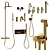 Paffoni Light Set 2 | Adjustable Shower Hose 3D model small image 3