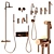 Paffoni Light Set 2 | Adjustable Shower Hose 3D model small image 5