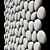 Flat Pebble Panel Decor #1 3D model small image 2