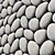 Flat Pebble Panel Decor #1 3D model small image 3