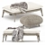 Title: Strada Grande Ottoman & Pouf 3D model small image 2