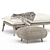 Title: Strada Grande Ottoman & Pouf 3D model small image 3