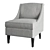 Elegant Calion Armchair: Stylish Comfort in Every Detail 3D model small image 1