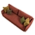 Salla Sofa Bed: Stylish and Space-Saving Design 3D model small image 2