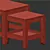Nested Coffee & Side Tables Set 3D model small image 5