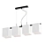 Sleek and Chic: ST Luce Caset Pendant Chandelier 3D model small image 1