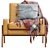 Modern Leather Henley Chair 3D model small image 2