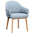 Erdee Carver Dining Chair: Stylish & Comfortable 3D model small image 3
