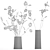 Elegant Lunaria Dry Flower Arrangement 3D model small image 6
