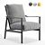 Elegant CASTELLE Barbados Chair 3D model small image 1