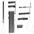 Cea Regolo Bathroom Faucet Set 3D model small image 9