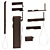 Cea Regolo Bathroom Faucet Set 3D model small image 4