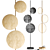 Ambiente K Floor Lamp: Sleek Black Illumination 3D model small image 1