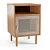 Minimalist Mid-Century Nightstand 3D model small image 1