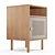 Minimalist Mid-Century Nightstand 3D model small image 3