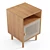 Minimalist Mid-Century Nightstand 3D model small image 5