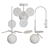 Elegant Matisse Blue Pendant Lamp 3D model small image 7