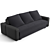 Luxury Fendi Halston Sofa - 234cm 3D model small image 2