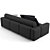 Luxury Fendi Halston Sofa - 234cm 3D model small image 5