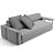 Luxury Fendi Halston Sofa - 234cm 3D model small image 6