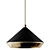 Shear Pendant Light XL: Elegant Brass and White Beauty 3D model small image 2