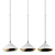 Shear Pendant Light XL: Elegant Brass and White Beauty 3D model small image 4