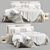 Strand Natural Bed: Uniqwa 192x212cm 3D model small image 1