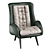 Cozy Greenapple Barão Armchair 3D model small image 3