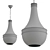 Elegant Hagen Pendant Light 3D model small image 2